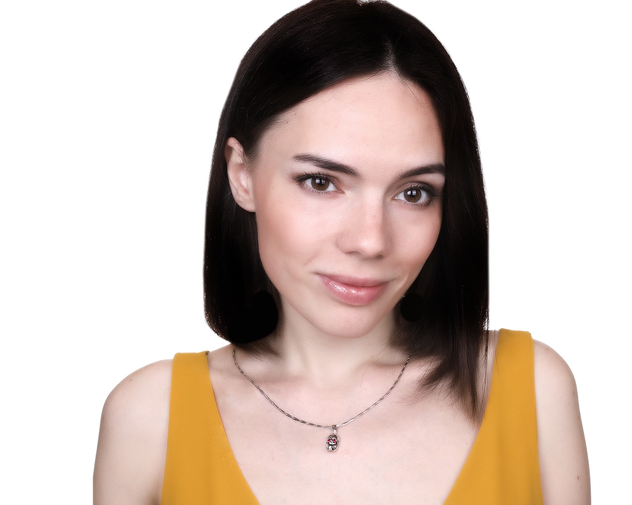 Оригинальный золотой кулон с рубинами 0.11ct Campanella