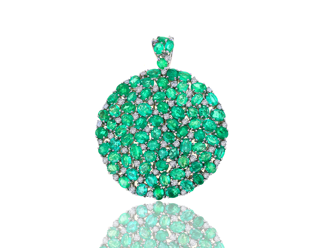 Очаровательный золотой кулон с бриллиантами 1.65ct 210819/28