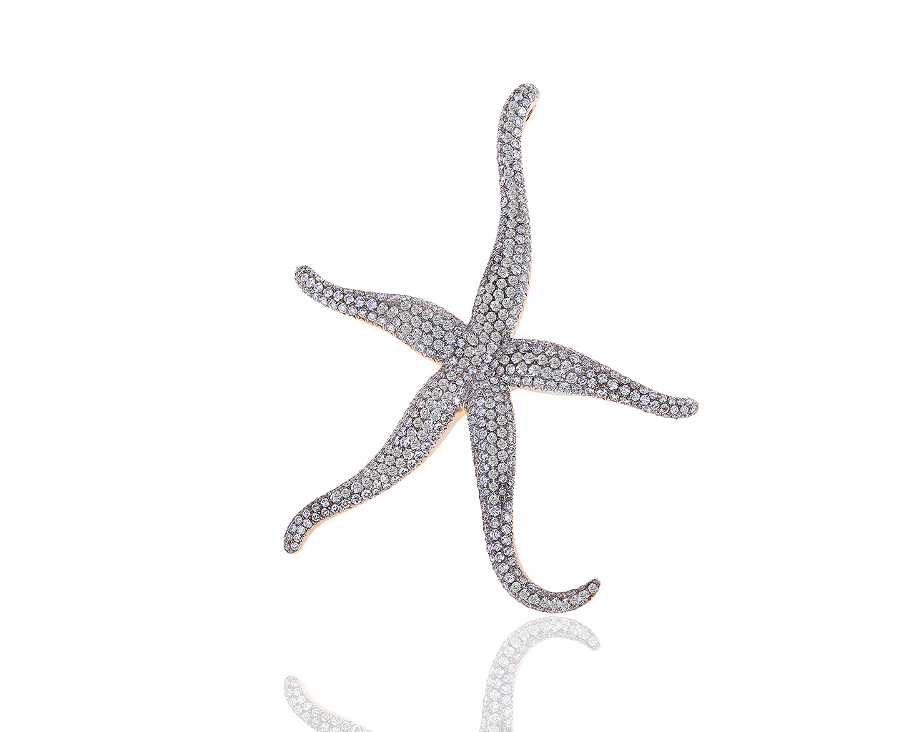 Необычная золотая подвеска с бриллиантами 2.91ct 150319/6