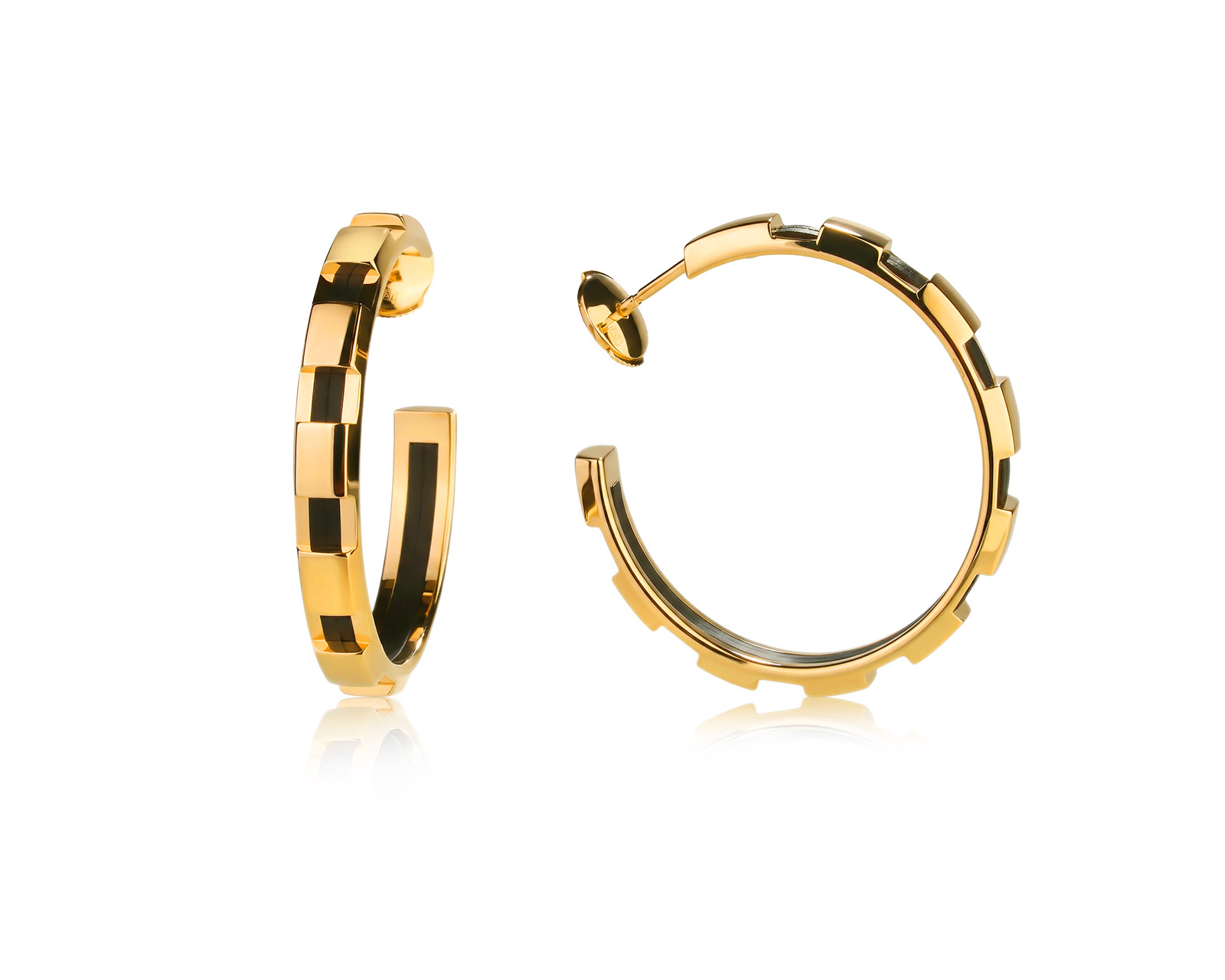 Оригинальные золотые серьги Chaumet Class One
