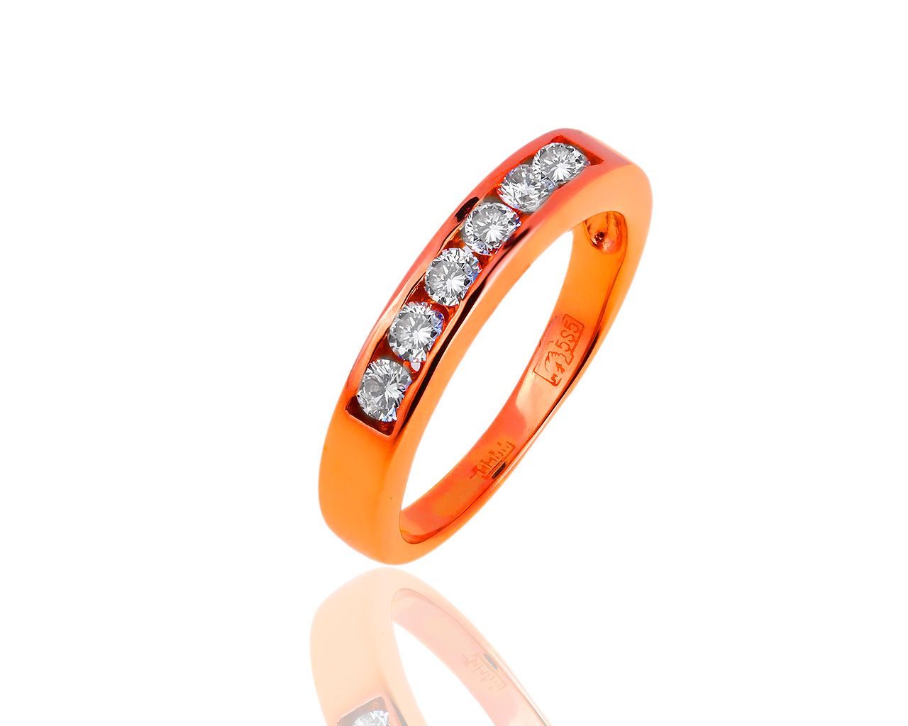 Стильное золотое кольцо с бриллиантами 0.36ct 130519/10 Стильное золотое кольцо с бриллиантами 0.36ct 130519/10