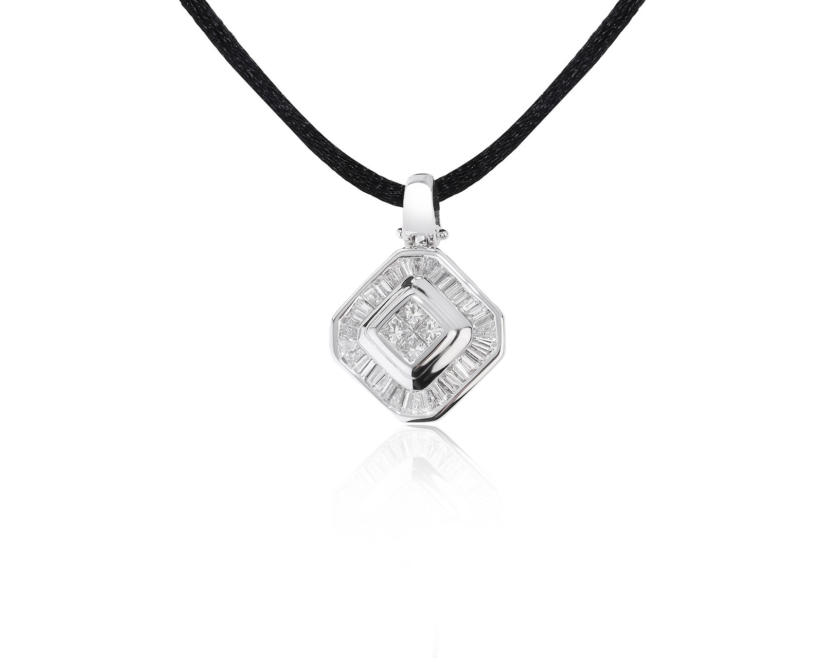 Роскошный золотой кулон с бриллиантами 1.17ct 300422/2