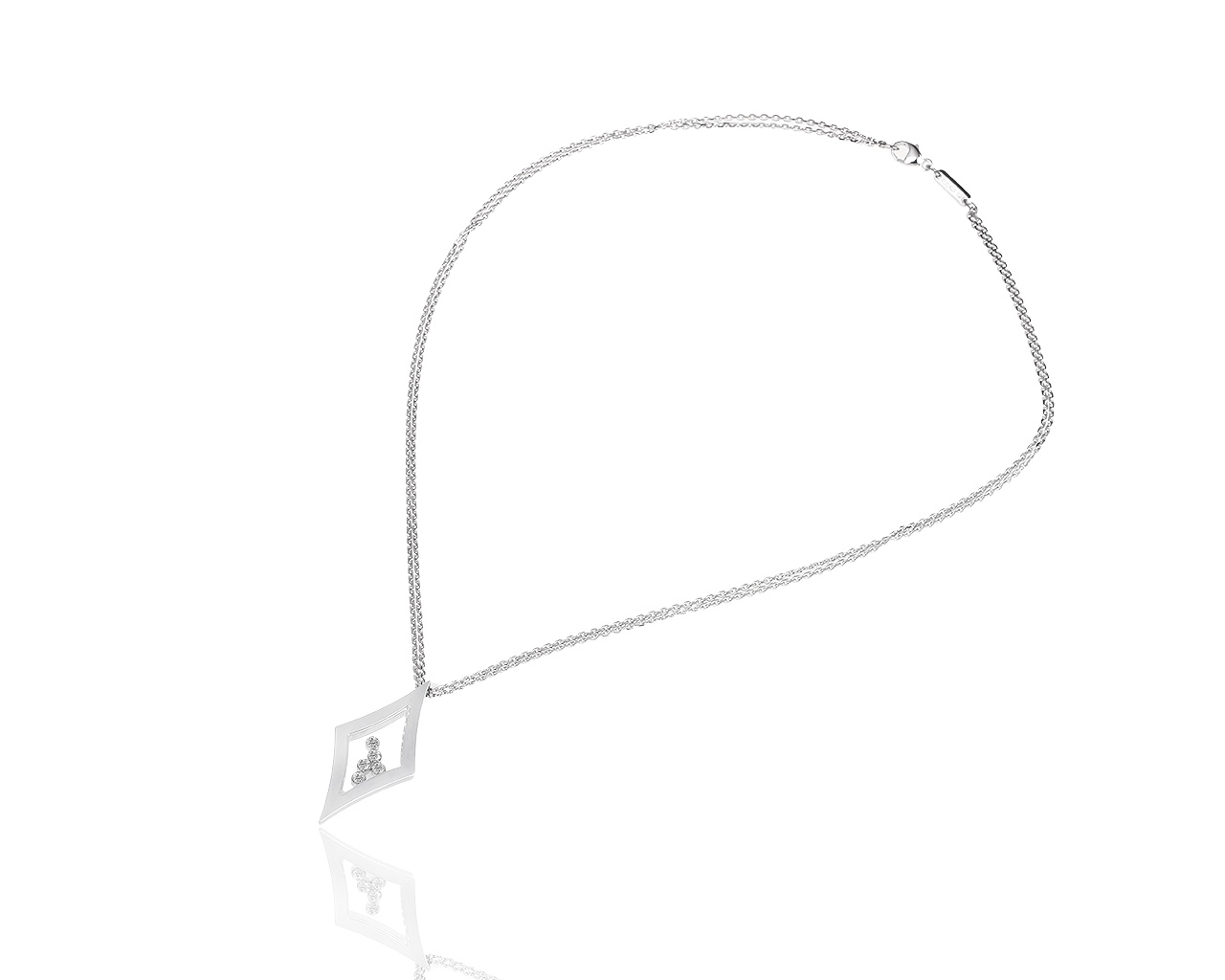 Золотая подвеска с бриллиантами 1.77ct Chopard Happy Diamonds