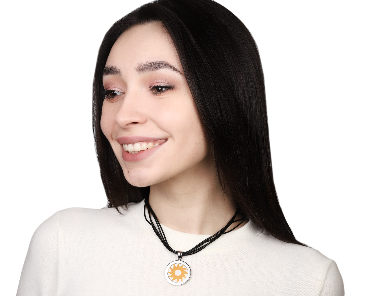 Оригинальный золотой кулон Bvlgari Tondo