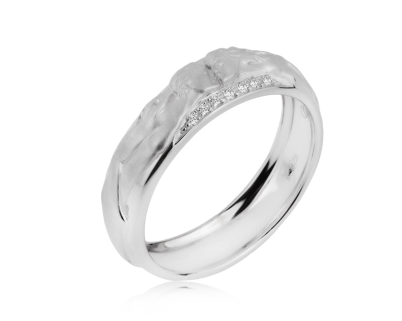 Оригинальное золотое кольцо с бриллиантами 0.07ct Carrera y Carrera Promesa 270820/7