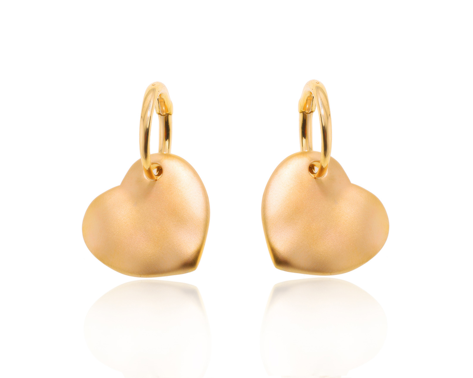 Оригинальные золотые серьги Pomellato Heart 140724/2