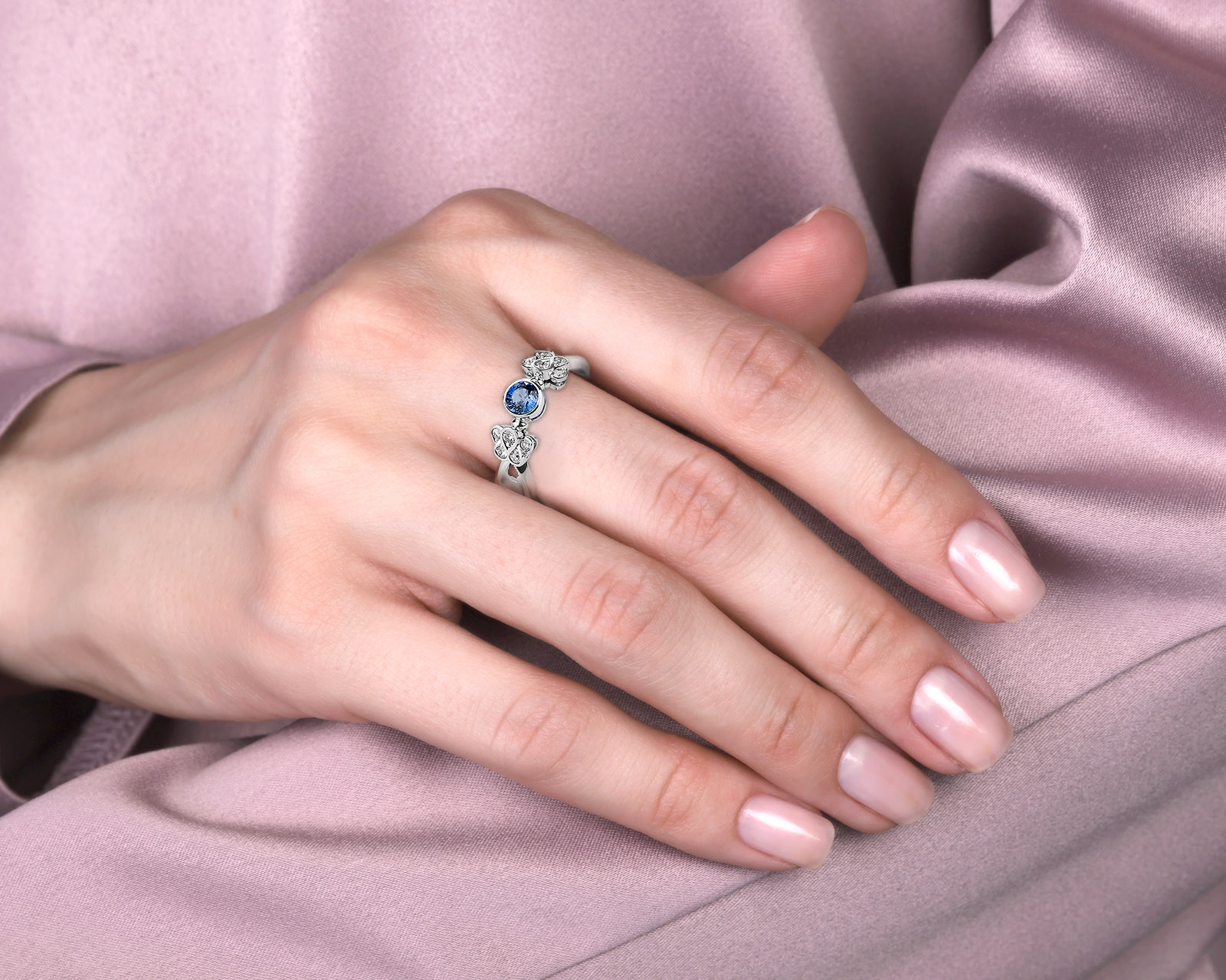 Оригинальное золотое кольцо с сапфиром 0.59ct Constantin Artmayer