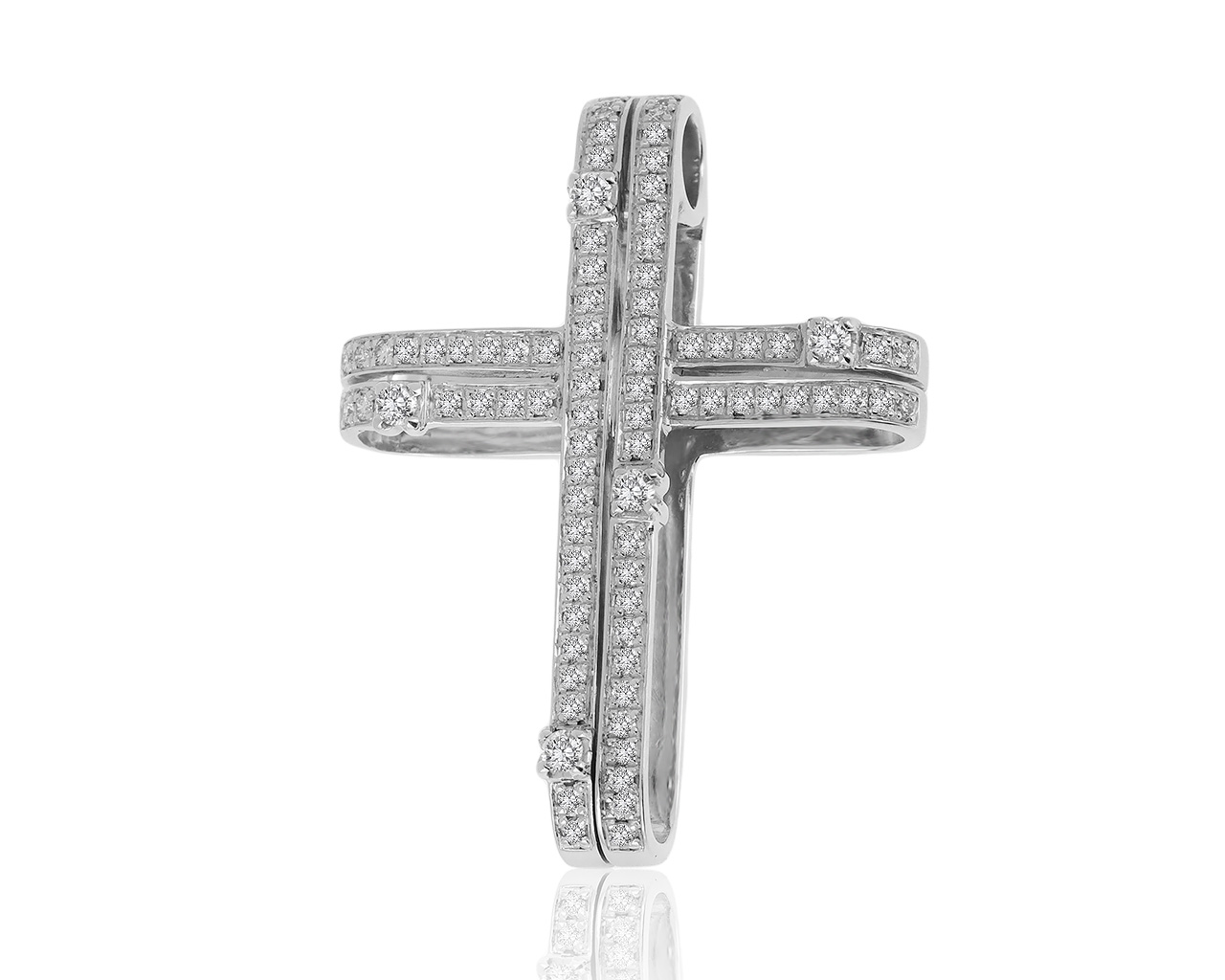 Прекрасный золотой кулон с бриллиантами 1.01ct 070720/3