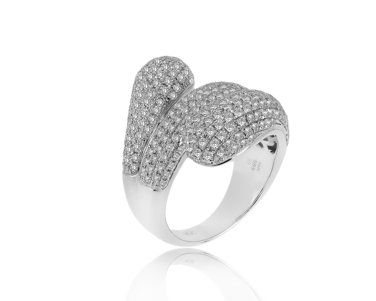 Шикарное золотое кольцо с бриллиантами 2.25ct 190220/1