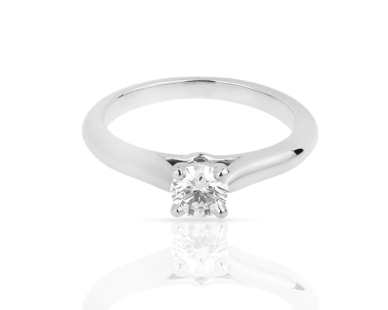 Золотое кольцо с бриллиантом 0.60ct 110518/15