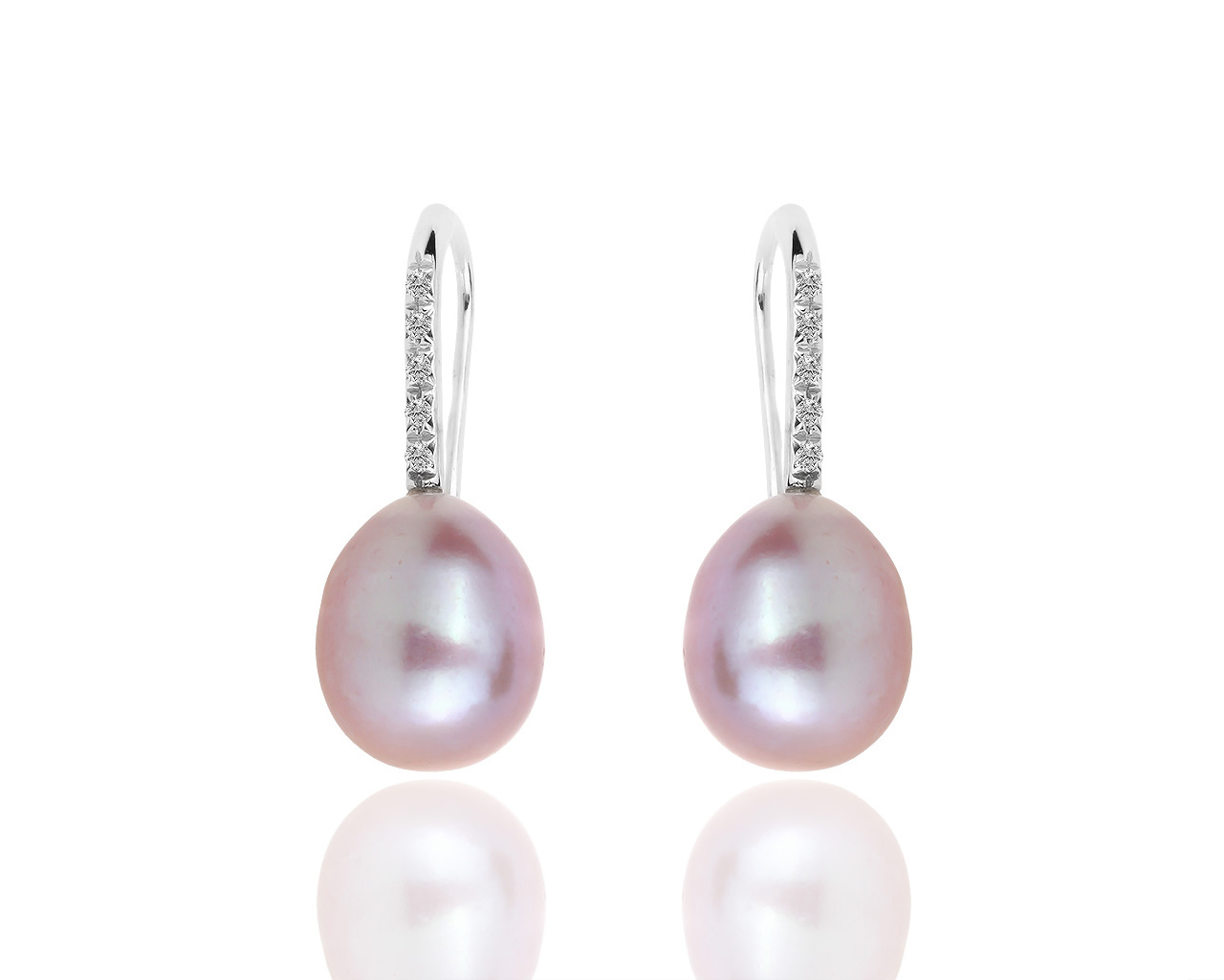 Золотые серьги с жемчугом и бриллиантами Carl Bucherer 070219/2