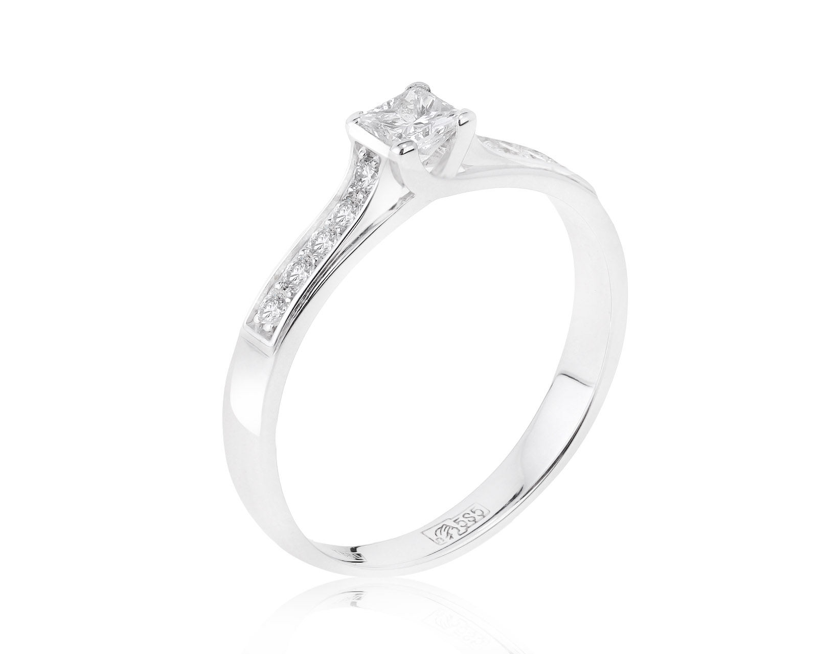 Прекрасное золотое кольцо с бриллиантами 0.40ct 190621/1