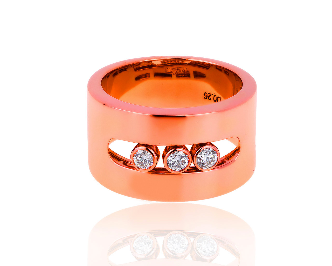 Оригинальное золотое кольцо с бриллиантами 0.26ct Messika 050819/6