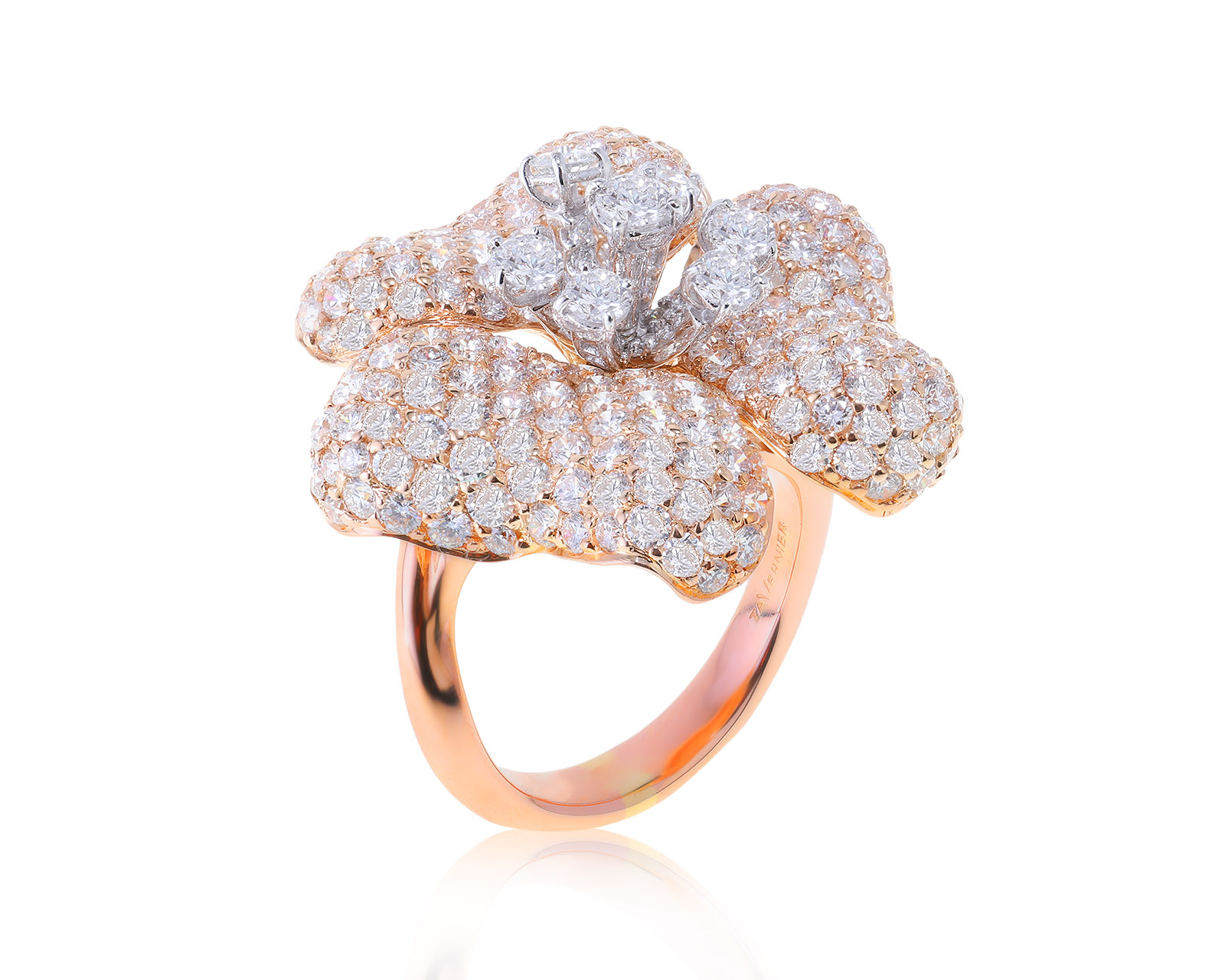 Оригинальное золотое кольцо с бриллиантами 4.98ct Tavernier 211222/7