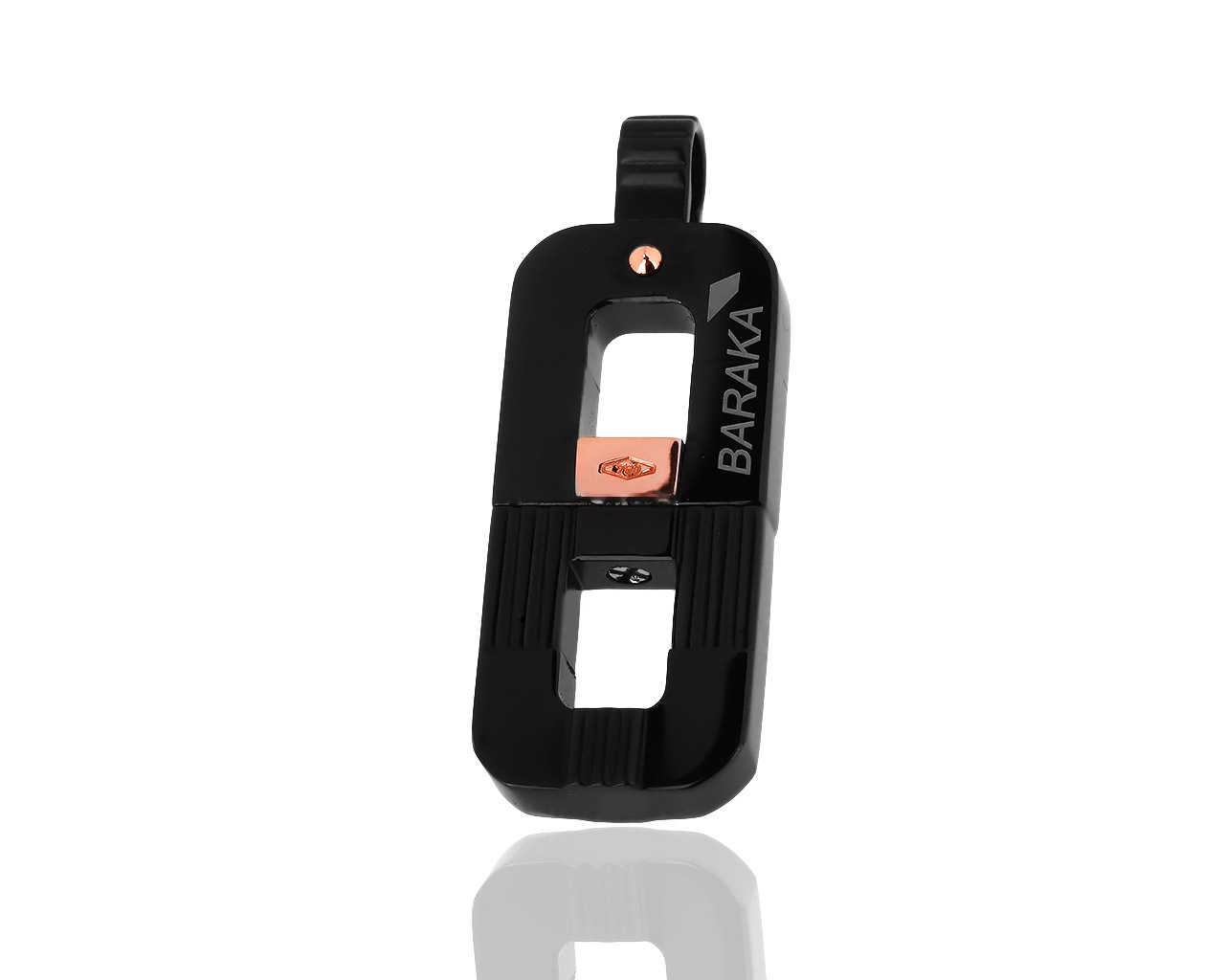 Золотая подвеска с черной керамикой Baraka