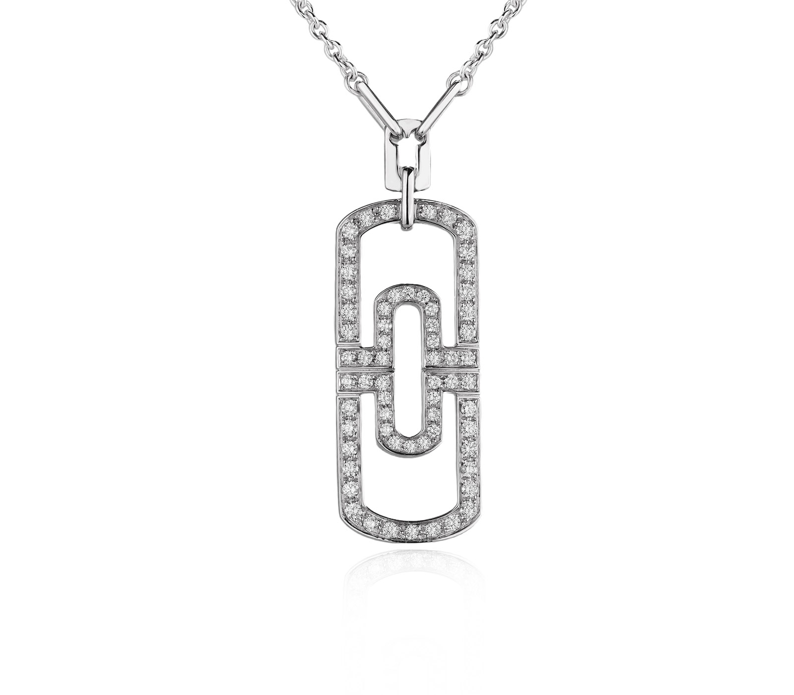Оригинальное золотое колье с бриллиантами 1.22ct Bvlgari Parentesi 990519/1