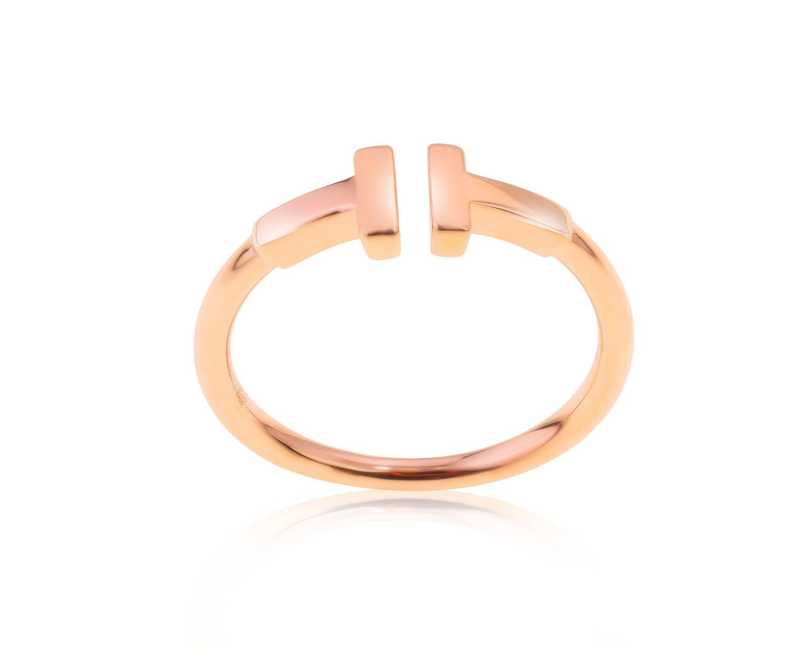 Оригинальное золотое кольцо Tiffany&Co T Wire