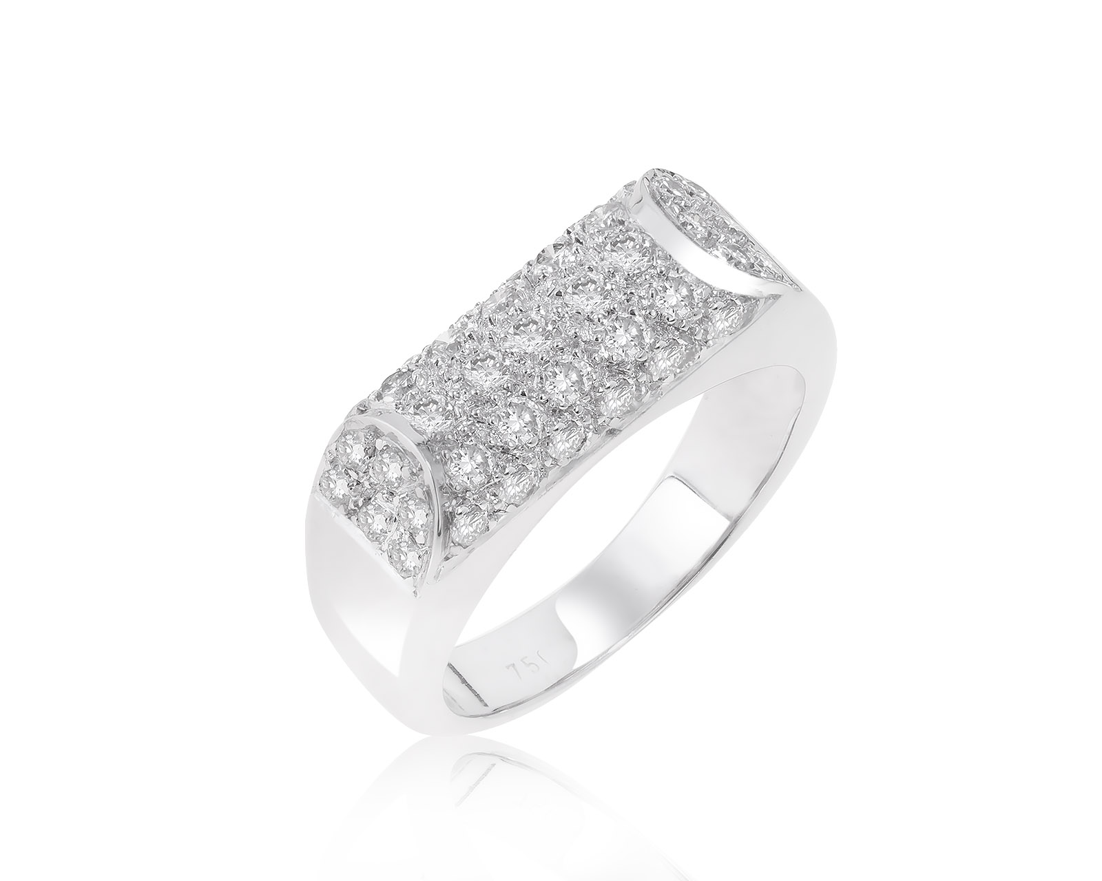 Прелестное золотое кольцо с бриллиантами 0.89ct 160322/21