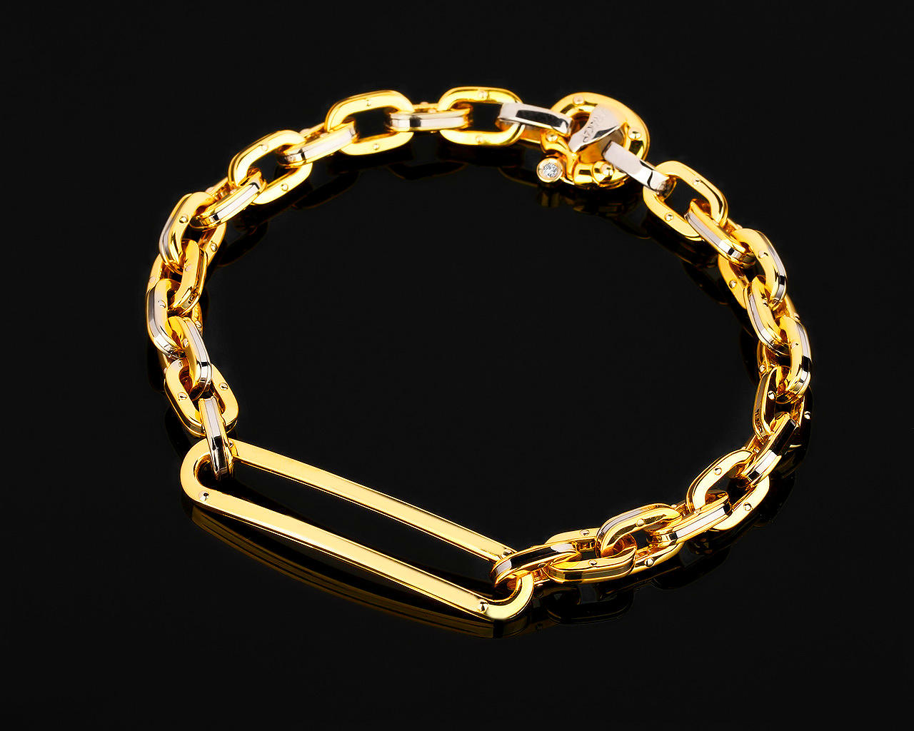 Престижный золотой браслет с бриллиантом Baraka 140318/3