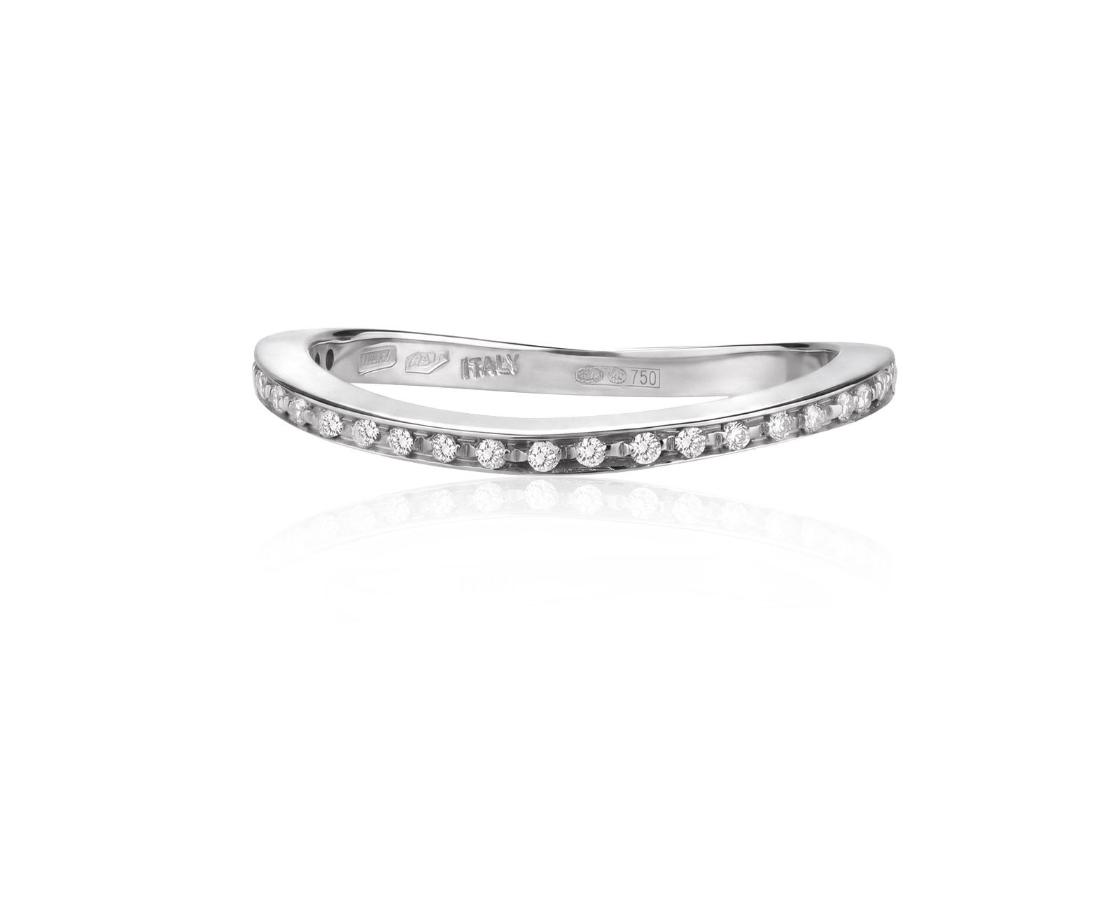 Оригинальное золотое кольцо с бриллиантами 0.08ct Roberto Coin