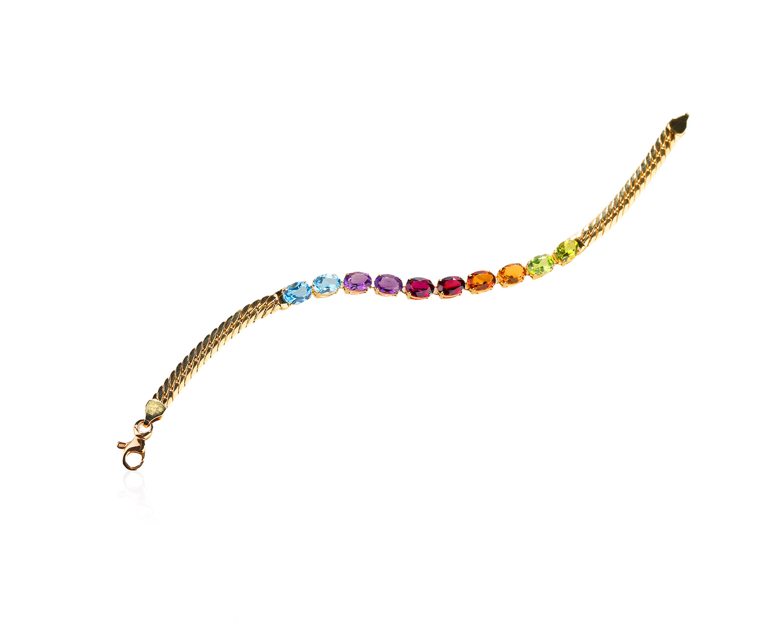 Оригинальный золотой браслет с цветными камнями 6.70ct H.Stern Rainbow 270326/2