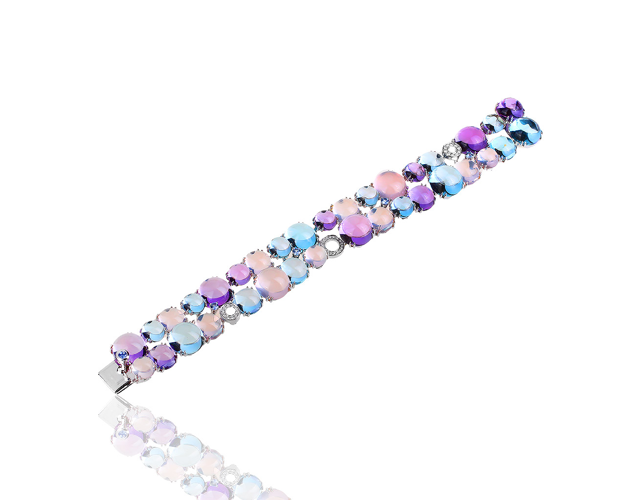 Шикарный золотой браслет с бриллиантами 0.31ct Alfieri & St.John