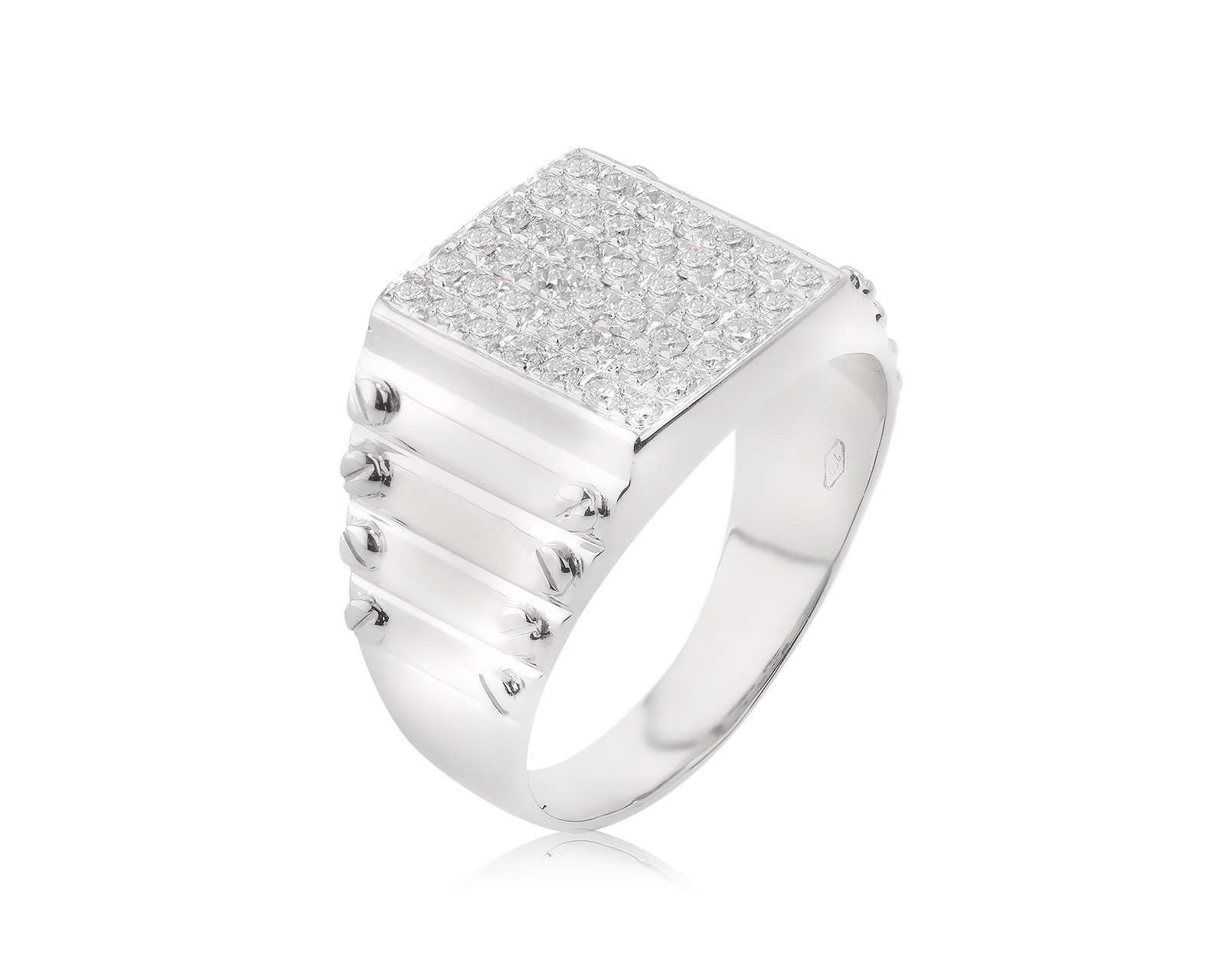 Золотое кольцо с бриллиантами 0.75ct 250823/1