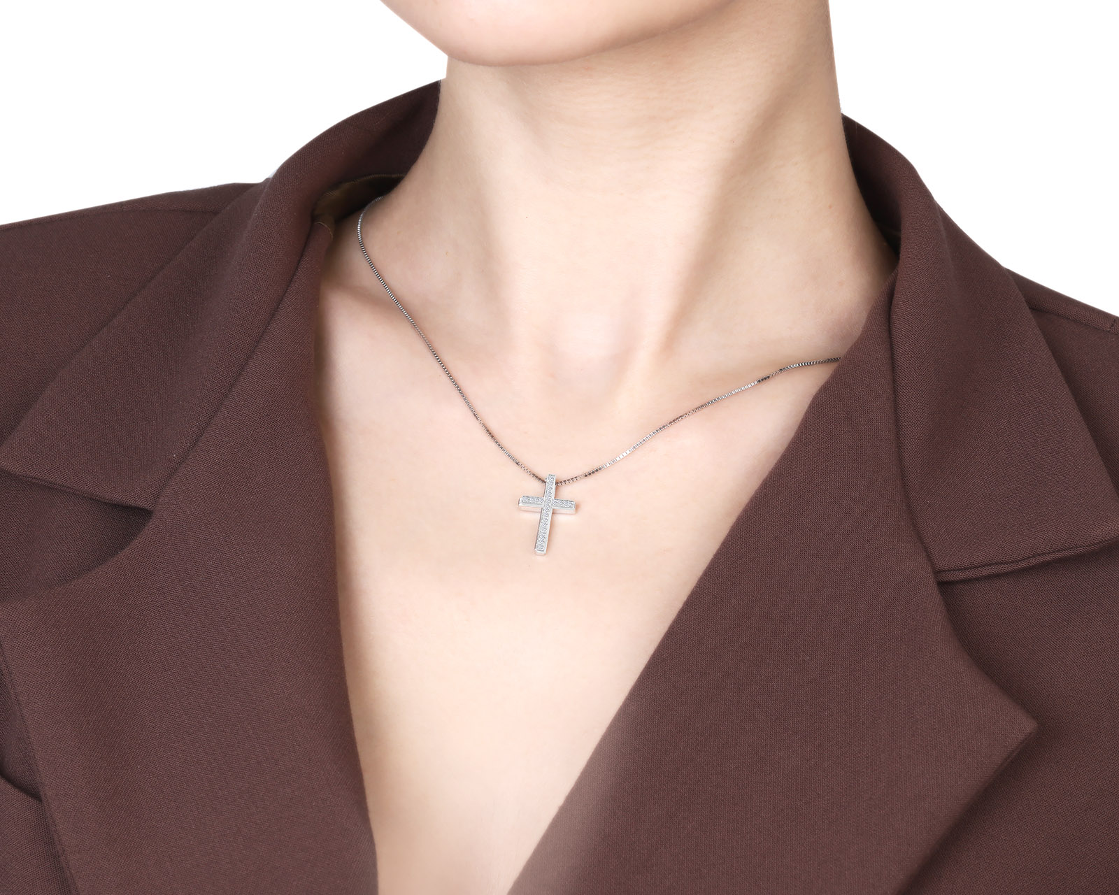 Оригинальный золотой кулон с бриллиантами 0.12ct Vieri