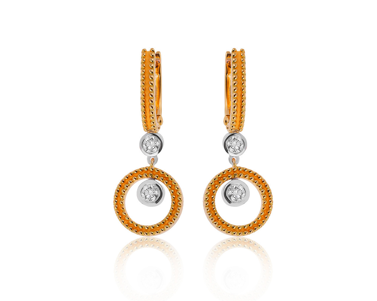 Оригинальные золотые серьги с бриллиантами 0.52ct Carrera y Carrera 170220/1