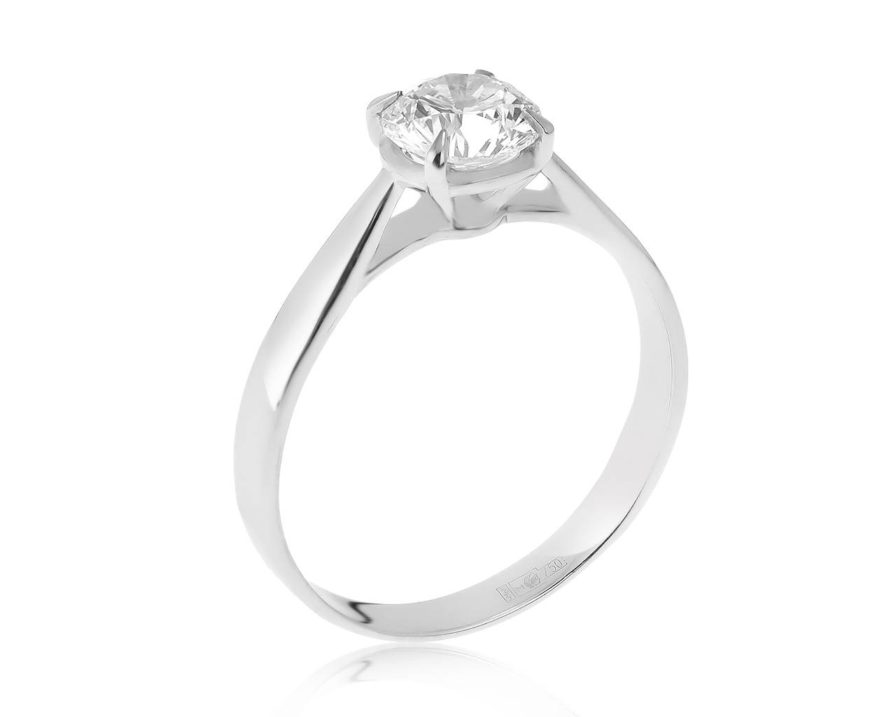 Прекрасное золотое кольцо с бриллиантом 0.90ct 070421/3