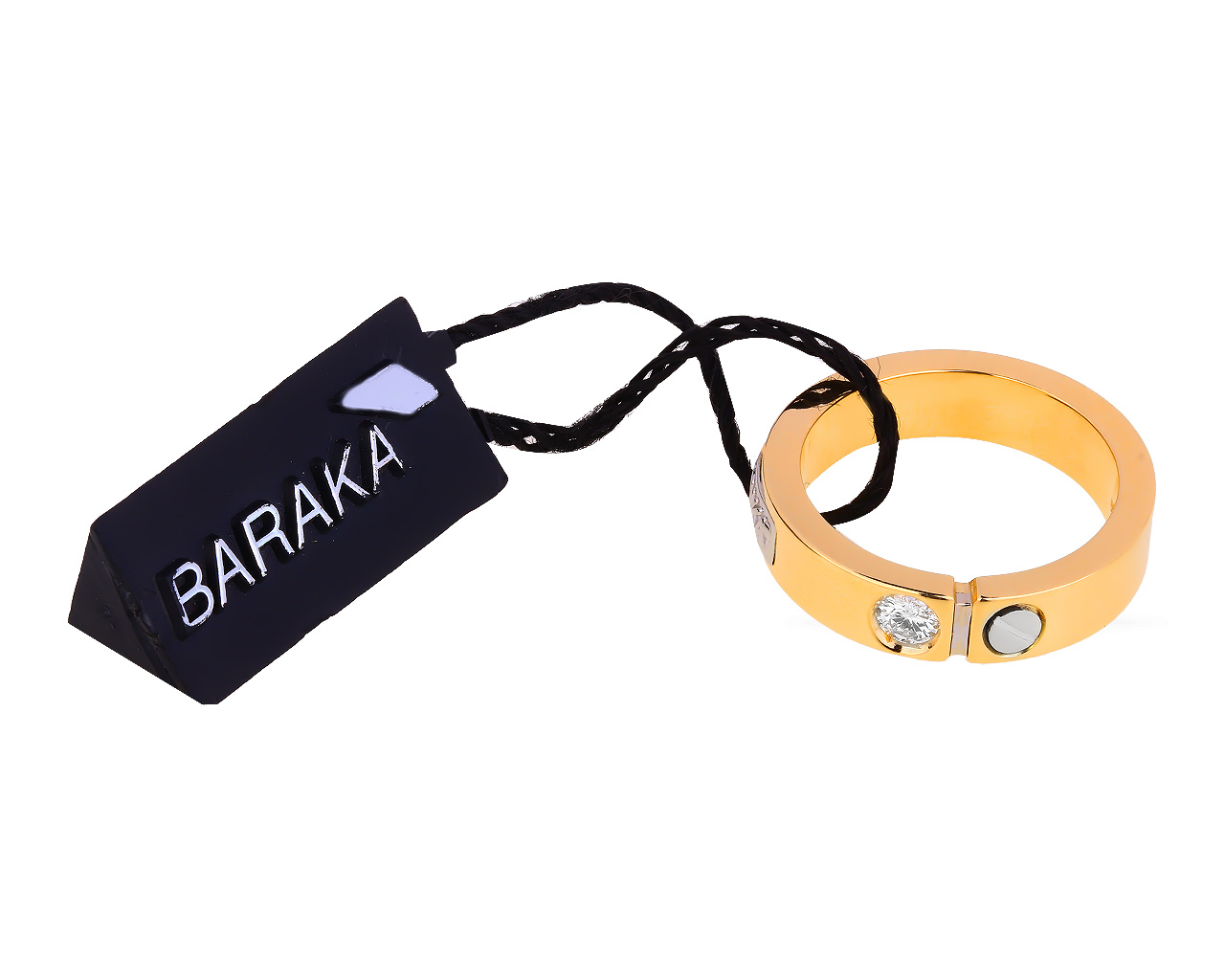 Оригинальное золотое кольцо с бриллиантом 0.15ct Baraka
