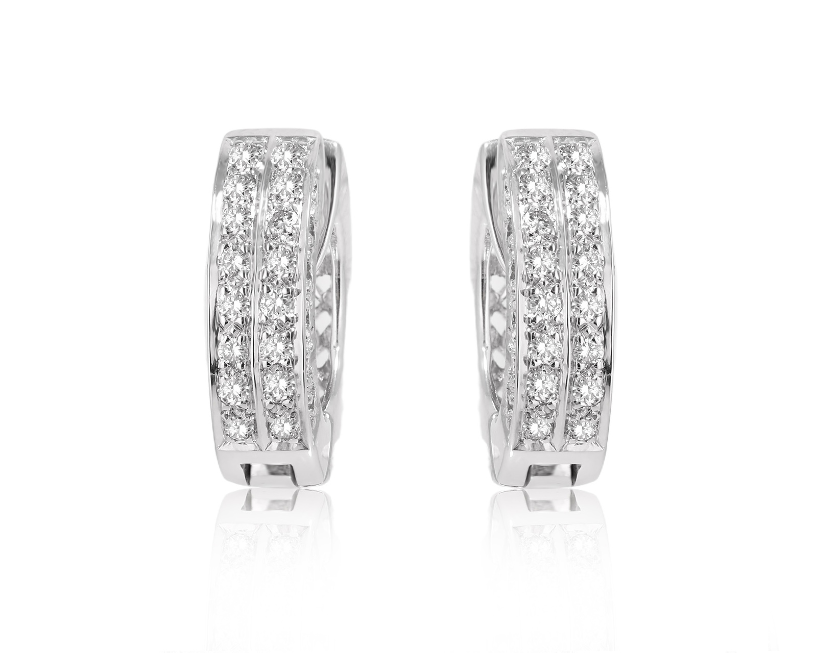 Золотые серьги с бриллиантами 0.67ct 220225/19