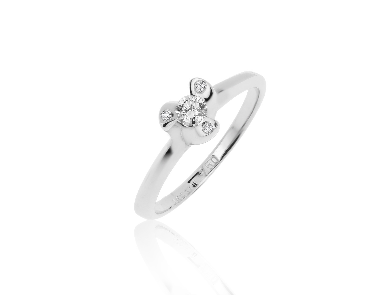 Достойное золотое кольцо с бриллиантами 0.19ct 300120/10 Достойное золотое кольцо с бриллиантами 0.19ct 300120/10