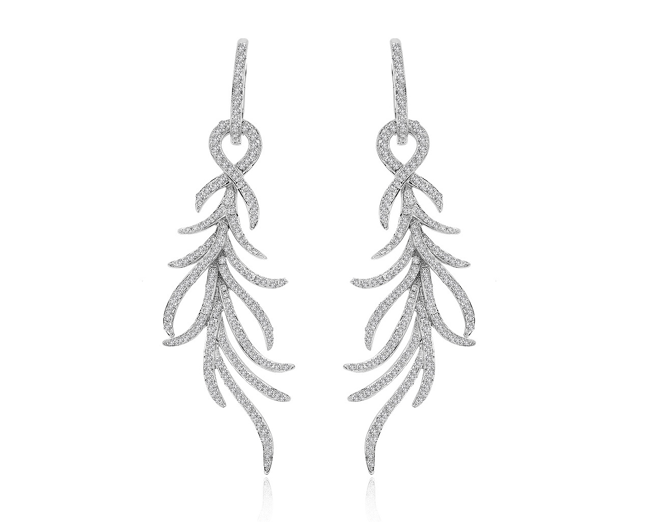 Великолепные золотые серьги с бриллиантами 2.30ct 180320/9