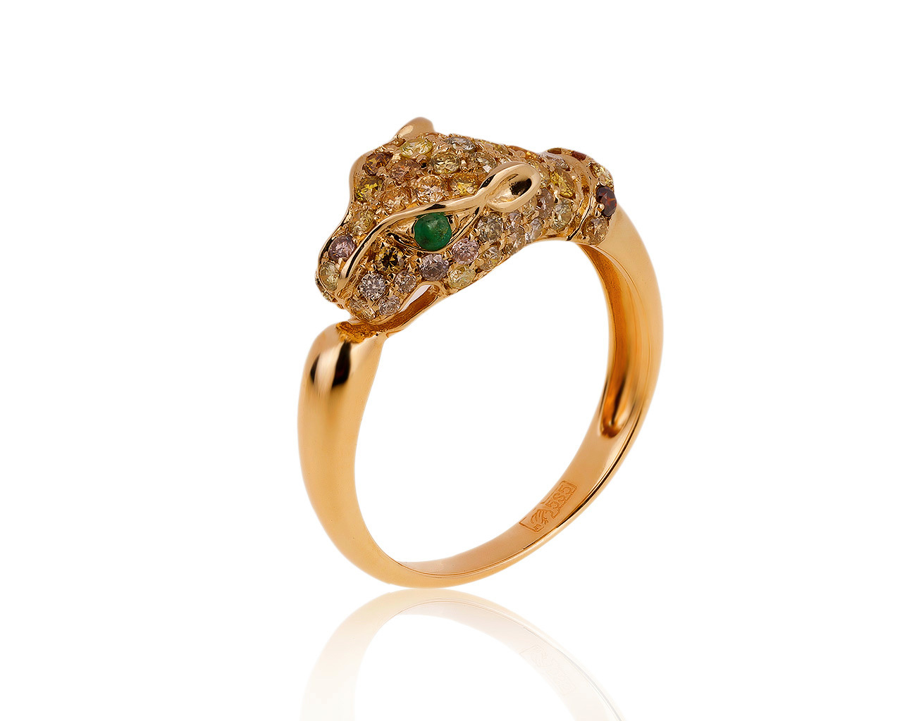 Потрясающее золотое кольцо с бриллиантами 0.92ct 100320/4