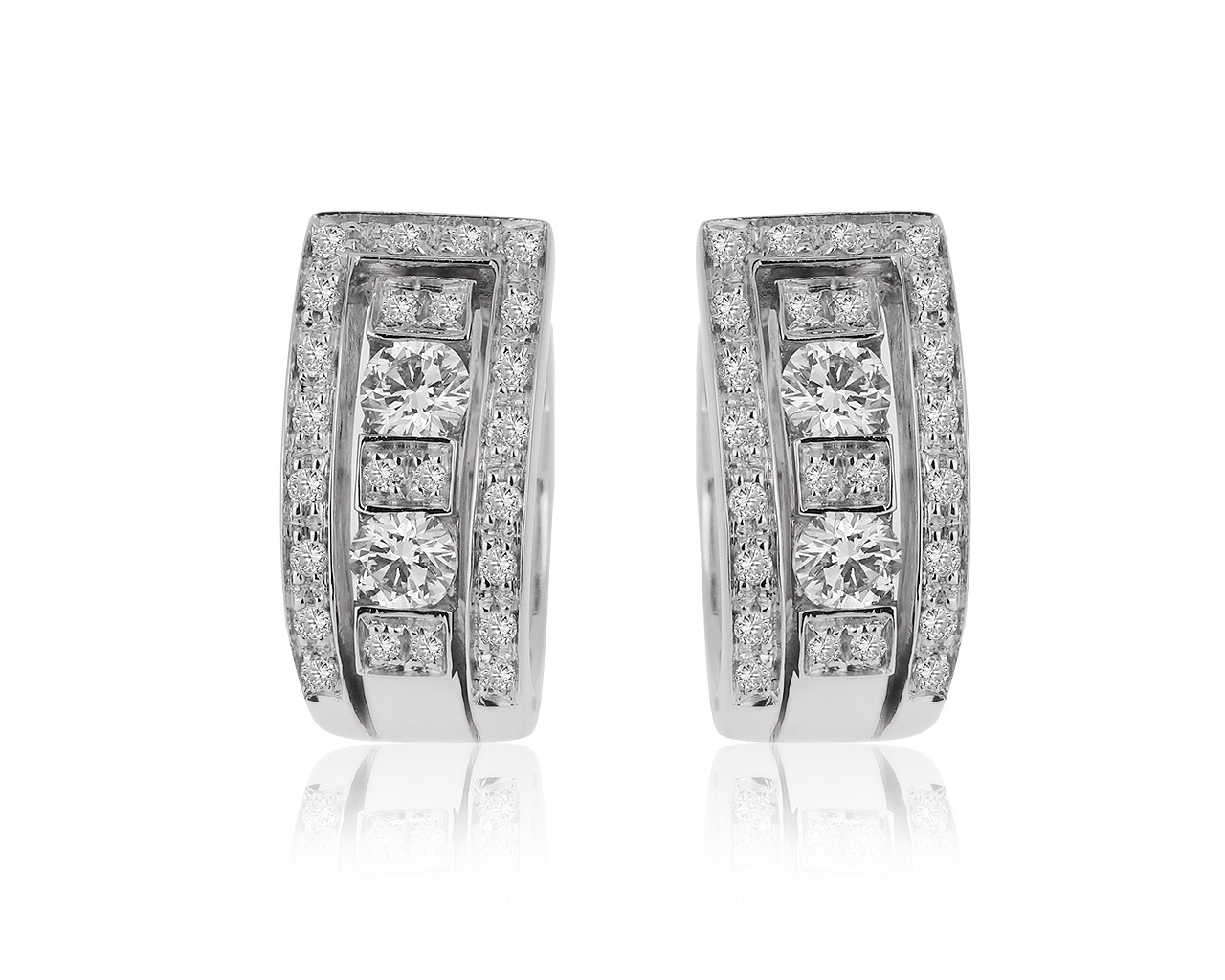 Оригинальные золотые серьги с бриллиантами 0.73ct Damiani Belle Epoque 121120/4