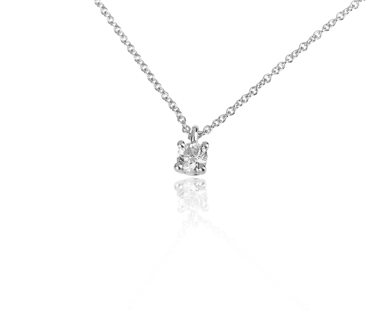 Оригинальный платиновый кулон с бриллиантом 0.20ct Tiffany&Co 281019/13