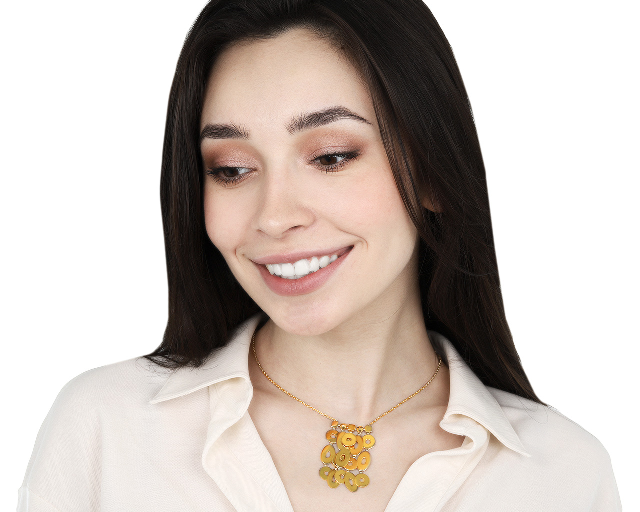 Оригинальное золотое колье Bvlgari Lucia