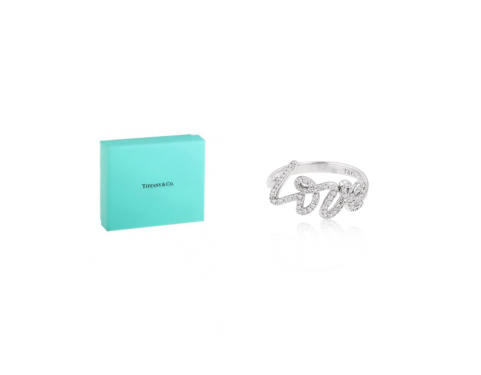 Оригинальное золотое кольцо Tiffany&Co Paloma Picasso Graffiti Love