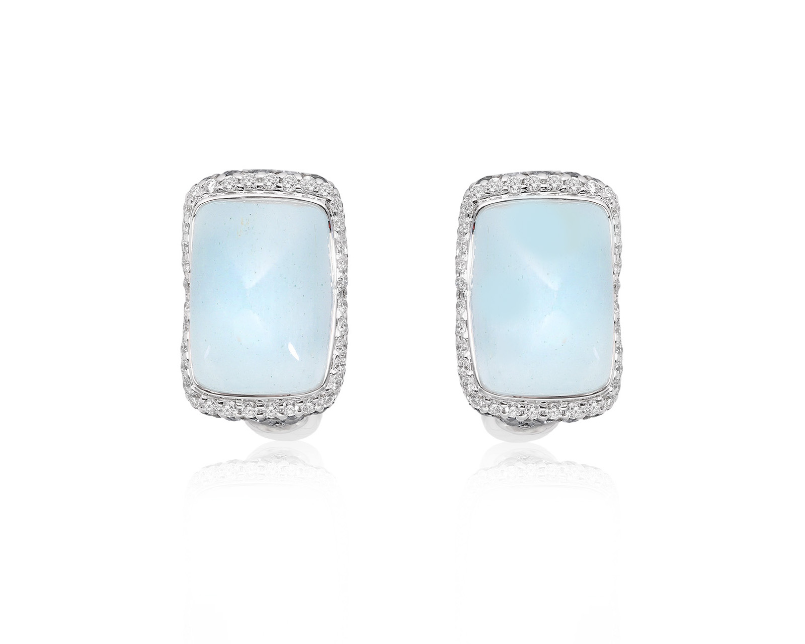 Оригинальные золотые серьги с аквамаринами 6.20ct Belle Bague (GIM) 241025/4