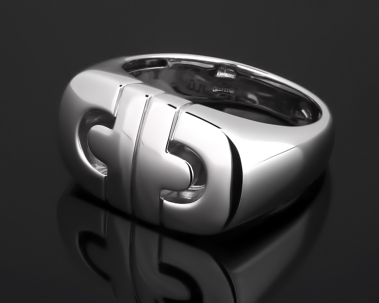 Оригинальное золотое кольцо Bvlgari Parentesi 250118/11