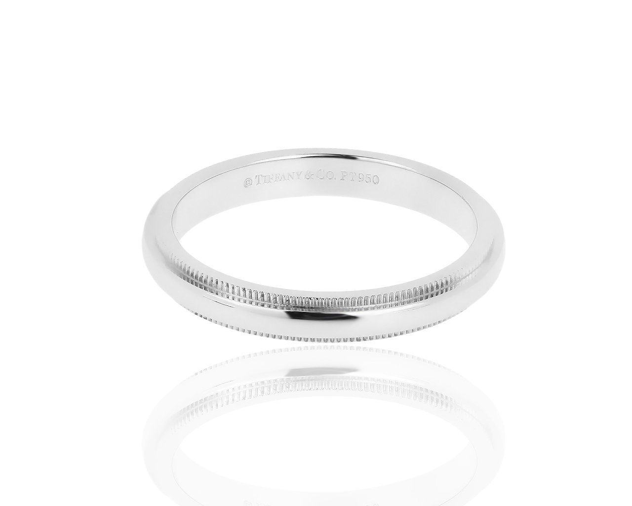 Обручальное платиновое кольцо Tiffany&Co Milgrain 270319/9