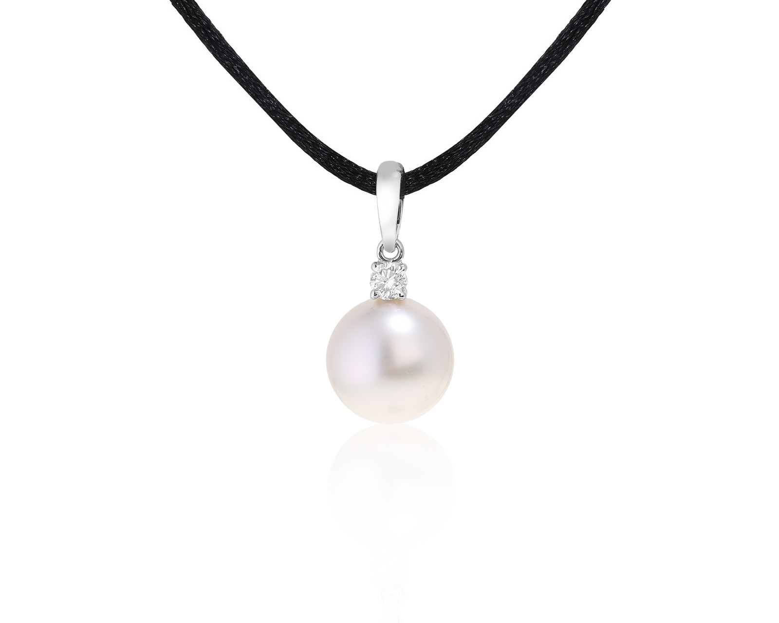 Оригинальный золотой кулон с жемчугом 10.80 мм Mikimoto 271022/4