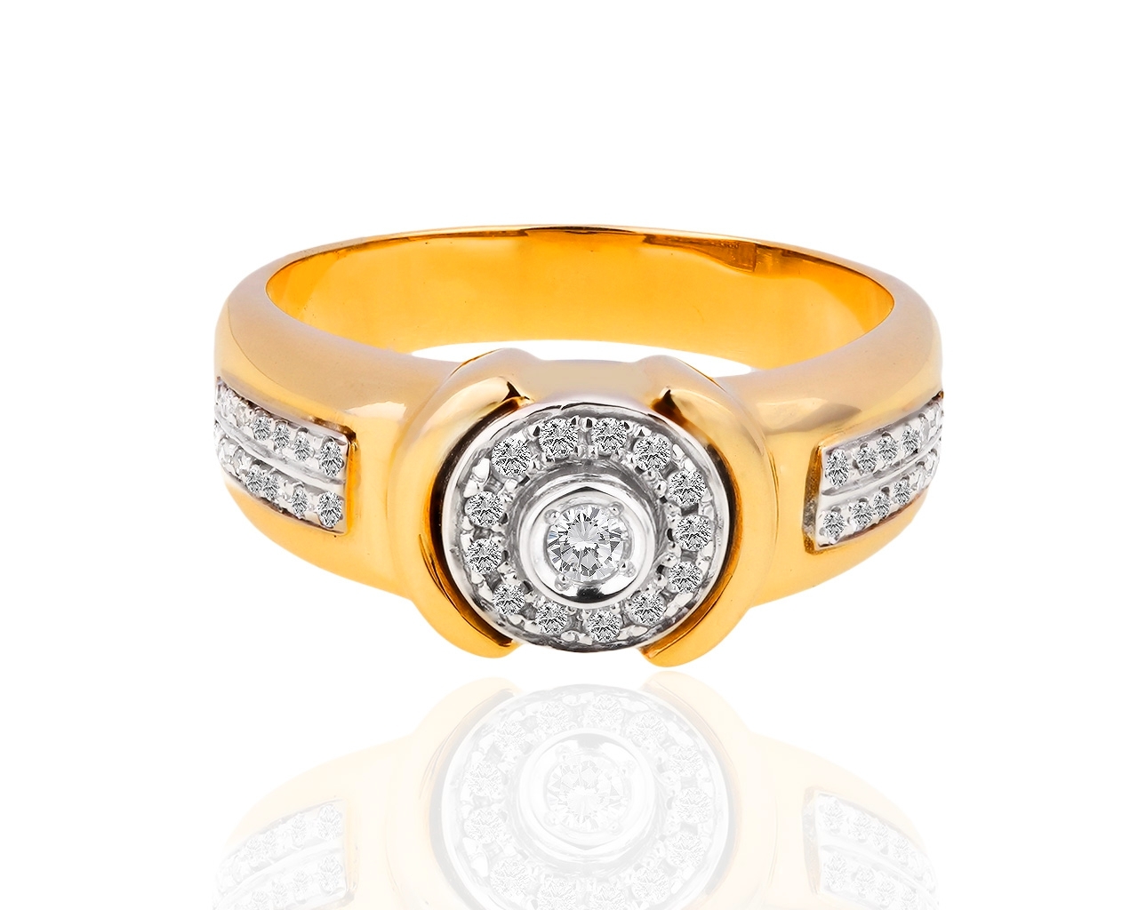 Золотое кольцо с бриллиантами 0.27ct 040318/5