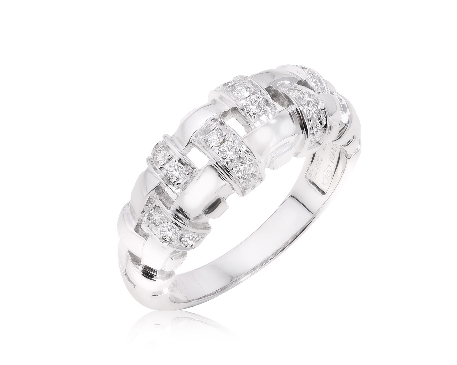 Оригинальное золотое кольцо Tiffany&Co Basket 151224/4