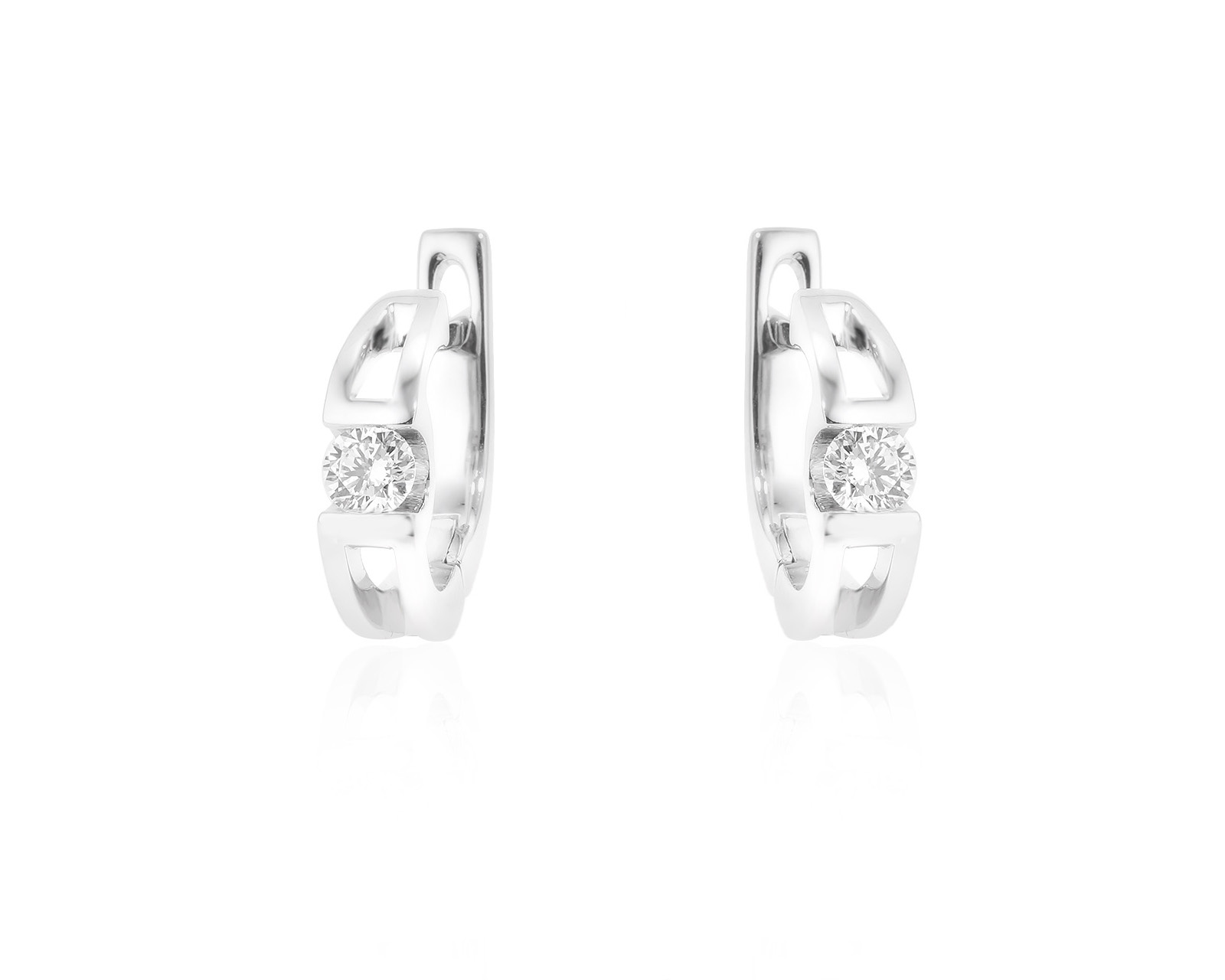 Золотые серьги с бриллиантами 0.30ct 291024/7
