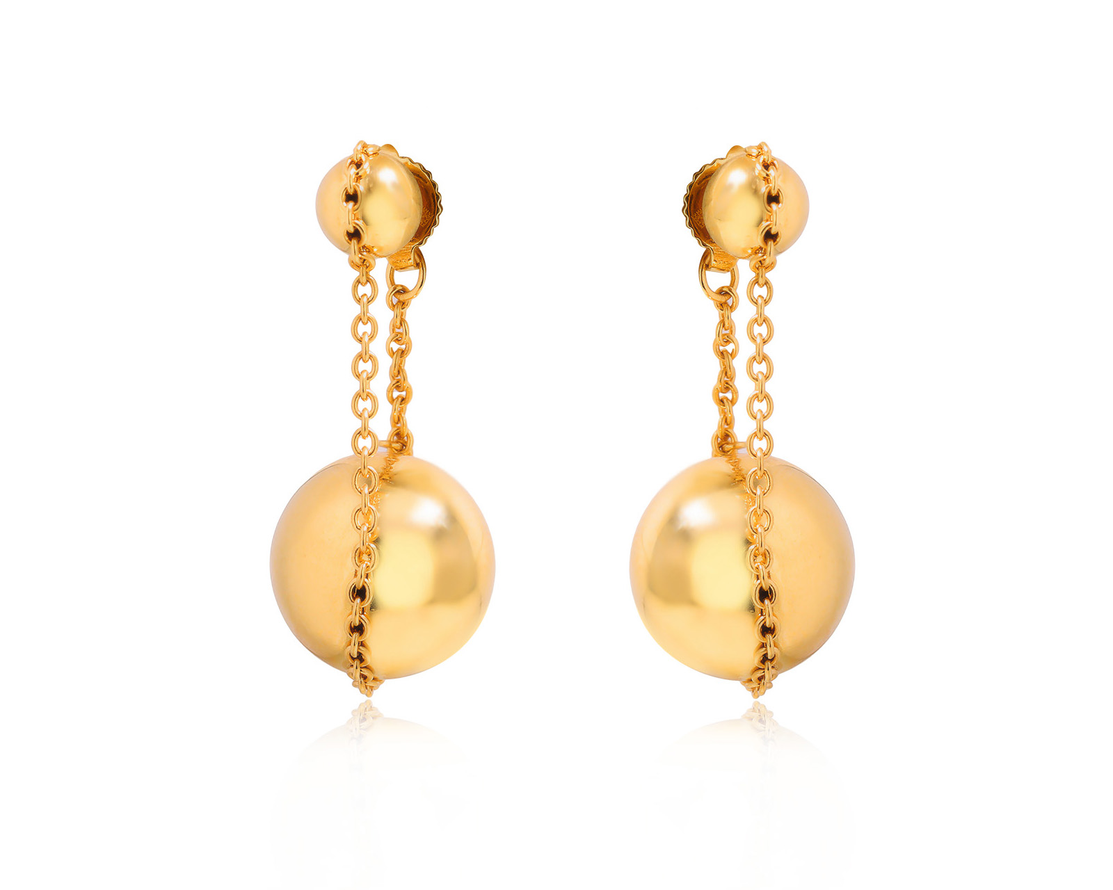 Оригинальные золотые серьги Tiffany&Co HardWear Double Drop 080925/10