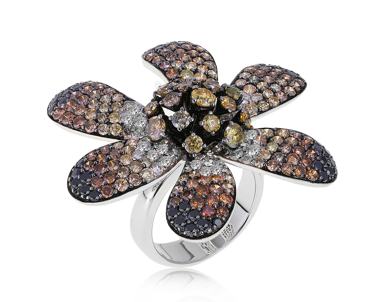 Завораживающее золотое кольцо с бриллиантами 5.15ct 070221/1