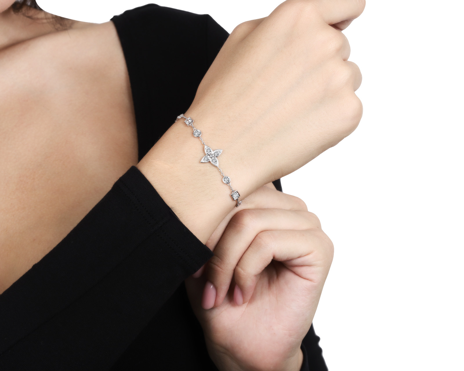 Итальянский золотой браслет с бриллиантами 2.51ct