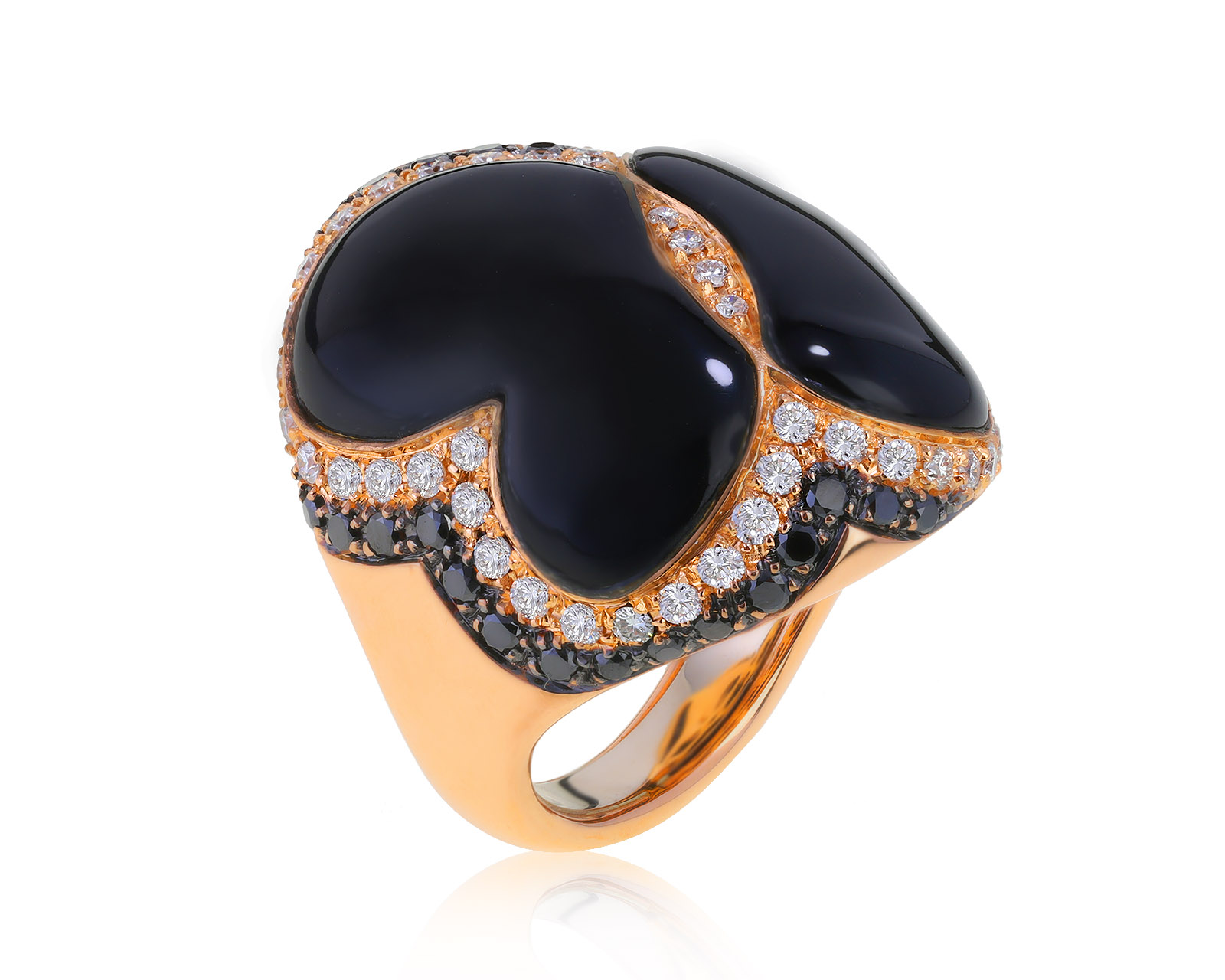 Оригинальное золотое кольцо с ониксом 24.42ct Fani 070322/3 Оригинальное золотое кольцо с ониксом 24.42ct Fani 070322/3